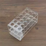 17mm Dia 18 Holes PMMA Rack Stand For 10/15ml Centrifuge Tubes Test Tube