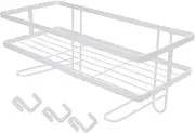 ZHZXBDGQ Toilet Rack Kitchen Bathroom Toliet Wall Shelf Iron Storage Rack Organizer Household Free Punching Heavy Duty Storage Shelf Above Toilet