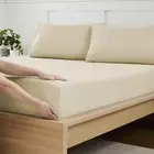 King Size Fitted Sheet Only With Full Elastic And Built In Corner Sheet Straps -