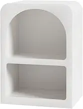 Artiss Bedside Table with 2 Doors High Gloss Nightstand, Bedroom Living Room Home Furniture, Bed End Side Storage Cabinet Space Saving Organizer Unit White