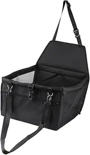 Happyyami Mesh Pet Bag Dog Seat Dog Seat Carrier Dogs Dog Carrier Kennel Crate Dog Seat Cover Pet Sling Waterproof Dog Bed Barrier Seat Protector Raincoat Black