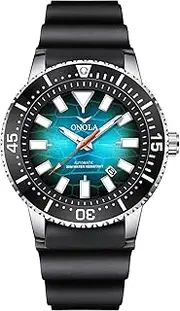 [DAXIAOYU] Men Casual Watch Mechanical Hand-Winding Wristwatch Silicone Strap Analogue Date Display Business Automatic Watches Waterproof