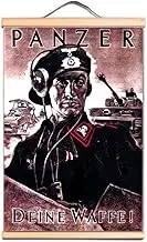 Soldier ofitser Wall Art Posters & Prints Tapestry Wall Hanging Flag Vintage Military Artwork Canvas Painting Wall Charts Living Room Office Home Decoration A10
