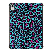 iPad 10.9-inch (10th gen) iPad Impact Case Turquoise Fuchsia Pop Leopard