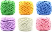 Acrylic Yarn Skeins 6 Colors Soft Yarn for Crocheting and Knitting Craft Project Assorted Starter Kit, 100g Each Skein