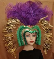 Hand Crafted Feather Mask (HM115)