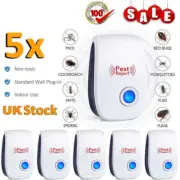 5xUltrasonic Pest Repeller Anti Mice Spider Mosquitoes Repell Insect Protection