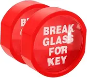 Parliky 2pcs Emergency Key Lock Box Wall Mounted Fireproof Portable Lock Box for Secure Key Storage Office School Hotel Quick Access Cards