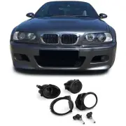 BMW E46 M SPORT & M3 + E39 M SPORT M5 SMOKED FOG LIGHTS + SURROUNDS + BULBS