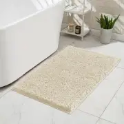 Beige Bathroom Rug 24"X16" mats for Non Slip Ultra Soft Rugs for Washable Plush
