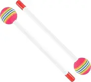 2Pcs Lollipop Round Felt Drum Stick Mallet Hammer Hand Percussion Beat Toy for Kids