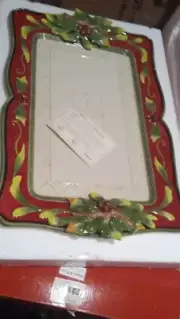 Fitz and Floyd Large Serving Platter St Nick