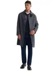 [Oxford] Casper Wool Coat in Gunmetal