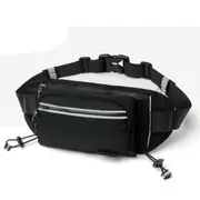 Sports Waist Bag Phone Bag Crossbody Bag For Outdoor Sports Running Jogging Hiking Climbing BLACK COLOR