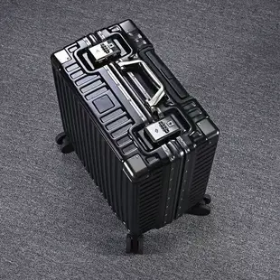 鋁框18寸登機箱 旅行箱 登機箱 便捷式可登機 行李箱萬嚮輪超靜音密碼箱拉桿箱男女行李箱子
