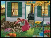 Gathering-Chart Needlework Crafts DIY-Counted Cross Stitch Pattern