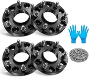 BDFHYK 6x139.7mm Wheel Spacers 1 inch 6x5.5 Hubcentric Wheel Spacer Compatible with 2019-2023 Ram 1500, Forged 6 Lug Wheel Adapters M14x1.5 & 77.8mm Hub Bore, Set of 4