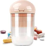 Pill Splitter - Medicine Grinder with Storage Box,Portable Medicine Splitter Crusherfor Outdoor Home Travel Picnic