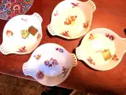NEW Set of 4 Baking 5.5" LOURIOUX FRANCE Baking Chafing Small Vegetables BRAND