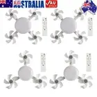 E26/E27 Socket Ceiling Fans with Lights Dimmable Drone Shape LED Light Bulb Fan