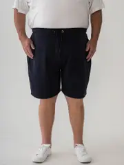 Big Mens Navy French Terry Shorts