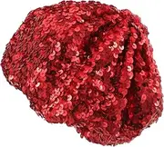 [VALICLUD] Berets Cap Vintage Hats for Women Dressy Fashionable Festival Fancy Sparkly Ladies Outfits Costumes Apparel Women's Hats & Caps Sparkle Hat Women Sequin Beret Berets Hat Rosy