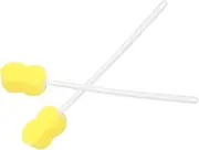 Mikinona 2Pcs Long Handled Shower Scrubber Brush Exfoliating Body Sponge for Back Cleaning Gentle Skin for Daily Bathing and Durable Bath Tool