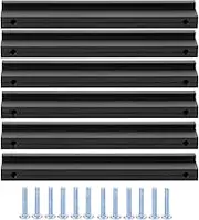 6 Sets T Shaped Handle,Aluminium Alloy Furniture Drawer Pull,Kitchen Cabinet Door Handle Dresser Drawer Handle Sets for Bedroom Bathroom Furniture Wardrobe (Black) (64mm)