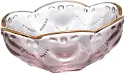 COLLBATH 1pc Elegant Transparent Glass Bowl Ice Cream and Fruit Salad Container Crack Resistant Design Stylish Friends and Family
