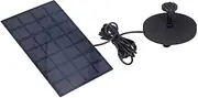 Cechoayuu Solar Pump, Anti-Clog Pond Pump, Solar Powered for Garden (7V, 2.5W)