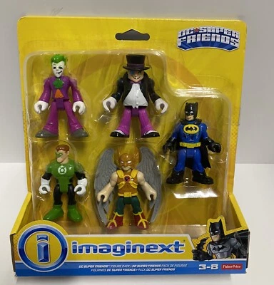 Fisher Price Imaginext DC Super Friends Batman Joker Penguin Riddler Hawk