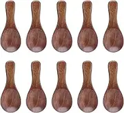 10Pcs Small Wooden Spoons,Mini Spoons Tasting Spoons Condiments Salt Spoons for Kitchen Cooking Seasoning Oil Tea Sugar