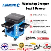 Kincrome Garage Workshop Creeper Tool Storage Seat chair with Roller Wheels