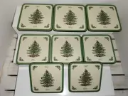 8 SPODE/CHRISTMAS COASTERS/ Pimpernel England Cork Coasters