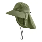 NWT Mission Cooling Sun Defender Hat Adult One-Size Green UPF 50 Neck-Flap Nylon