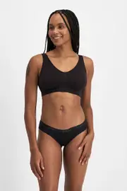 [Bonds] Bonds Women's Cotton Cottontails Bikini in Black Size: 10 10 Black