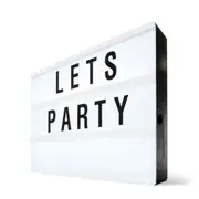 Light Box with Letters