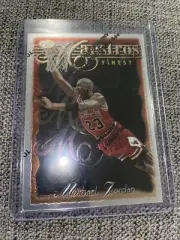 MICHAEL JORDAN 1996-97 TOPPS FINEST MAESTROS SILVER #127 W/COATING NM/M