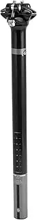 X AUTOHAUX Bike Seat Posts Shock Absorbing Bike Saddle Post Seat Tube Gloss Black Gray 1 Pc 25.4x350mm Carbon Fiber