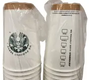 100CT STARBUCKS Coffee Grande 16oz Disposable Hot Paper To Go Paper Cups SEALED
