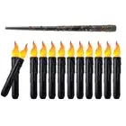 LED Taper Candles Battery Operated Flickering Flameless Short Candles (12Pcs)