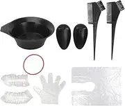 Hair Dye Coloring Kit Household Tinting Bowl Soft Dye Brush Ear Cover Hair Coloring Tools