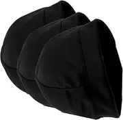 [GAROZATION] DIY Sports Inner Cap 3pcs Soft Cosy Stretchy Quick Dry Comfortable Uv Protection Windproof Black