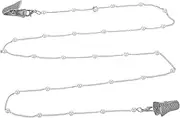 [DEARMAMY] Eyeglass Chain Lanyard with Pearl Embellishments Stylish Face Mask Holder Strap for Glasses Comfortable Multi Purpose Necklace Lightweight Design for Easy Carrying