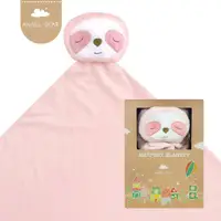 在飛比找momo購物網優惠-【Angel Dear】大頭動物嬰兒毛毯禮盒(粉紅小樹懶)