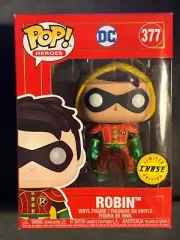 Funko Pop! Robin Imperial Palace Yellow Hood DC Red Box #377 CHASE W Protector