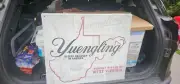 RARE YUENGLING NEW IN WRAPPER WEST VIRGINIA TIN METAL TACKER SIGN 23 X 20 SIGN