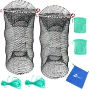 Drasry Crab Trap Bait Lobster Crawfish Shrimp Portable Folded Cast Net Magic