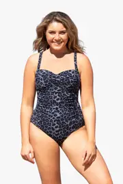 Chlorine Resistant Blue Animal One Piece-Multi
