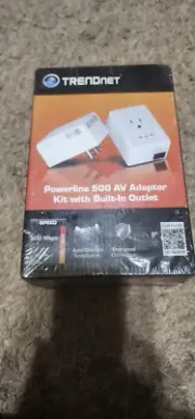 TRENDnet Powerline TPL-407E 2K/A 500 AV Nano Adapter Kit NEW Sealed
